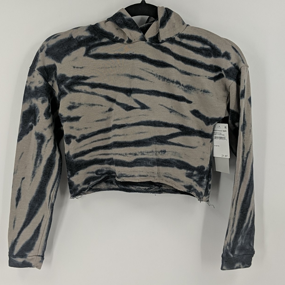 NWT Z by ZELLA Crop Tie Dye Hoodie Sweatshirt
